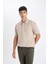 %100 Pamuk Regular Fit Polo Yaka Kısa Kollu Basic Düz Pike Kumaş Tişört C1293AX24SP 8