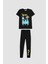 Erkek Çocuk Batman Pijama Takımı Kısa Kollu Üst Beli Lastikli Uzun Alt B5575A824SP 8