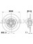 Braxıs AD0338 Arka Fren Dısk Escape Iv 02>05 Vel Satıs 02>09 1.9 Dcı 2.0 16V 2.2 Dcı 3.0 Dcı Sensor Halkalı 1