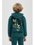 Erkek Çocuk Oversize Geniş Kalıp Sırt Baskılı Kapüşonlu Sweatshirt C0354A823CW 9