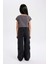 Kız Çocuk Wide Leg Kargo Geniş Paça Jean Pantolon B3433A824SP 9
