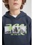 Erkek Çocuk Oversize Geniş Kalıp Kapüşonlu Baskılı Sweatshirt 8