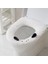 Peluş Banyo Paspası Kalınlaştırılmış Ev Tuvalet Minderi Yıkanabilir Tuvalet Oturağı Pedi, Köpek + Tavşan (Yurt Dışından) 5