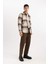 Yazlık Kanvas Pantolon Straight Fit Normal Kalıp Normal Bel Boru Paça Basic Düz Cepli B2156AX24SP 4