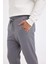 Jogger Eşofman Altı Standart Fit Basic Düz Beli Bağcıklı Lastikli Paça Cepli 6