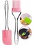 Silikon Yumurta Fırçası ve Spatula Damla Saplı Silikon Hamur Spatula Yağ Fırçası Mor Spatula Fırça 5