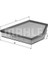 Mahle LX1261 -Knecht LX1261 Uyumlu Hava Filtresi Bmw 5 05-10 5.20D 5.35D 1