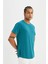 Fit Slim Fit Bisiklet Yaka Ağır Kumaş Sporcu Kısa Kollu Tişört V2887AZ24SP 4