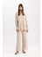Wide Leg Geniş Bol Paça Esnek Belli Basic Düz Muslin Pantolon Z3340AZ24SP 3