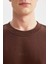 Boxy Fit Bisiklet Yaka Baskılı Sweatshirt C2207AX24SP 9