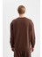Boxy Fit Bisiklet Yaka Baskılı Sweatshirt C2207AX24SP 10