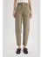Paperbag Gabardin Kumaş Pantolon Yüksek Bel Cepli Basic Düz Standart Paça S2790AZ24SM 1
