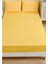 Çift Kişilik Lastikli Çarşaf Seti + 2 Yastık Kılıfı 180 x 200 Sarı 1