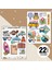 Travel Sticker Seti, Seyahat Temalı Sticker Seti, 22 Adet Valiz ve Yolculuk İçin Etiket 1