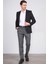 4324 Erkek Sivri Yaka Slim Fit Ceket Siyah 4