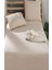 More Home Çift Kişilik Lastikli Çarşaf Seti + 2 Yastık Kılıfı 180 x 200 Bej 1