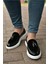 J002 Loafer Verniciata Ortopedik Taban Günlük Rugan Süet Püsküllü Erkek Klasik Ayakkabı Rbt Siyah 2