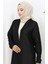 Sade Uzun Mevsimlik Siyah Hırka 8756-01 Siyah 3