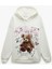 Şardonlu Uzun Kollu Kapüşonlu Baskılı Oversize Sweatshirt 1