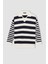 Regular Fit Çizgili Polo Yaka Tesettür Tişört Tunik C2850AX24SP 10