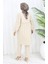 Büzgülü Düğmeli Tunik Pantolon Ikili Takım 0115-05 Bej 5