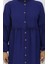 Büzgülü Düğmeli Tunik Pantolon Ikili Takım 0115-06 Lacivert 4