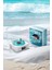 Bfs Waves Nostalji Plak Görünümlü Bluetooth Hoparlör 3D Ses Dalgası Retro Müzik Plak Mavi 2