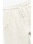 Beli Bağcıklı Cepli Pamuklu Basic Müslin Şort 3