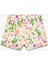 Pamuklu Beli Lastikli Çiçekli Şort 1