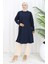 Rahat Kesim Cotton Sade Tunik 8757-04 Lacivert 1