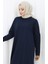 Rahat Kesim Cotton Sade Tunik 8757-04 Lacivert 3