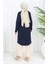 Rahat Kesim Cotton Sade Tunik 8757-04 Lacivert 5