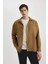 Oversize Geniş Kalıp Polo Yaka Waffle Uzun Kollu Gömlek C2841AX24SP 8