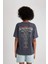 Unisex Ramones Oversize Geniş Kalıp Bisiklet Yaka Kısa Kollu Yıkamalı Soluk Efektli Tişört C3773AX24SM 10