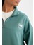 Fit Oversize Geniş Kalıp Fermuarlı Dik Yaka Baskılı Sporcu Sweatshirt B4572AX24SP 8