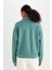 Fit Oversize Geniş Kalıp Fermuarlı Dik Yaka Baskılı Sporcu Sweatshirt B4572AX24SP 9