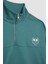 Fit Oversize Geniş Kalıp Fermuarlı Dik Yaka Baskılı Sporcu Sweatshirt B4572AX24SP 10