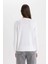 Regular Fit Yumuşak Dokulu Bisiklet Yaka Basic Düz Triko Kazak C0058AX24WN 10