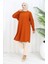 Rahat Kesim Cotton Sade Tunik 8757-03 Kiremit 2