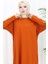Rahat Kesim Cotton Sade Tunik 8757-03 Kiremit 3