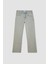 Flare Fit Bol Kalıp Normal Bel Geniş Paça Soluk Efektli Jean Pantolon B8326AX24SM 8