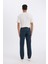 Straight Fit Normal Kalıp Normal Bel Boru Paça Jean Pantolon B5786AX24SP 8