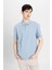 New Regular Fit Basic Düz Kısa Kollu Polo Tişört B4939AX24SP 8