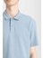 New Regular Fit Basic Düz Kısa Kollu Polo Tişört B4939AX24SP 9