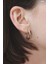 Gümüş Renkli Düz Çelik Halka Küpe 18 mm 3