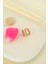 Rose Gold Renk Taşlı Mini Halka Küpe Günlük Kullanıma Uygun Dayanıklı Küpe 4