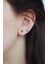 Yeşil Taşlı Zirkon Tektaş Küpe 3 mm 2