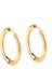 Gold Renkli Düz Çelik Halka Küpe 18 mm 4