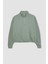 Fit Crop Dik Yaka Etek Ucu Lastikli Basic Düz Sporcu Sweatshirt C3747AX24SP 9