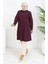 Rahat Kesim Cotton Sade Tunik 8757-02 Mürdüm 2